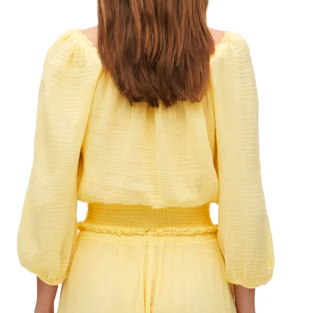 Michael Stars Kate Smocked Top XS - Picture 5 of 5